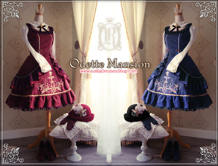 Odette Mansion Velvet Wine Lolita JSK