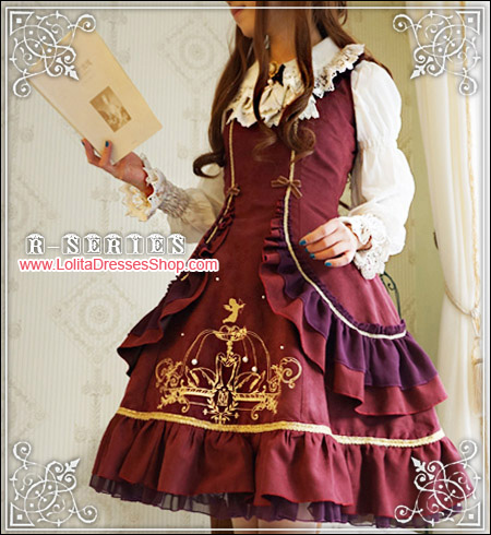 Odette Mansion Velvet Wine Lolita JSK