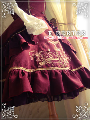 Odette Mansion Velvet Wine Lolita JSK