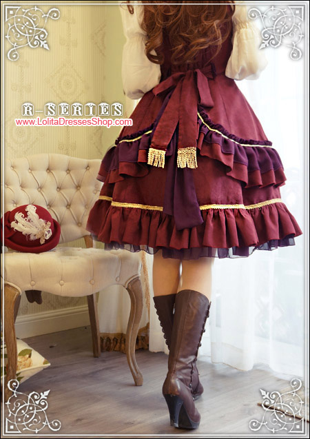 Odette Mansion Velvet Wine Lolita JSK