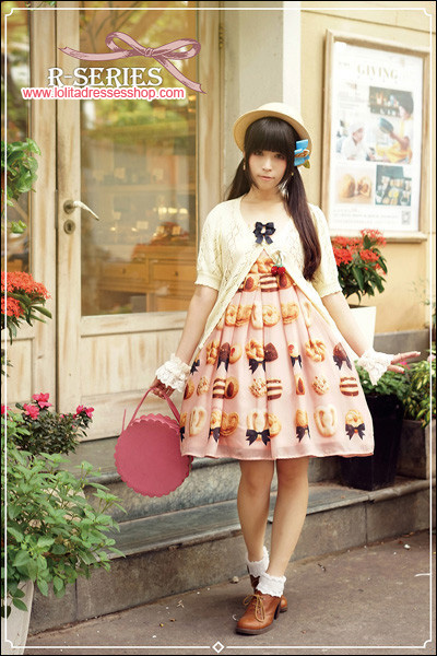 Ribbon Cookies Printing Lolita JSK