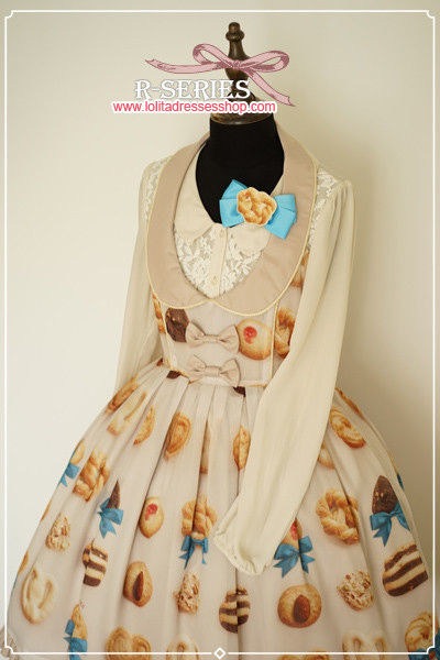 Ribbon Cookies Printing Vest style Lolita JSK