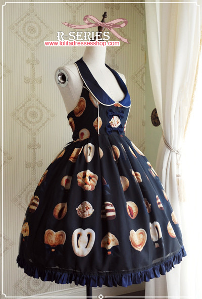 Ribbon Cookies Printing Vest style Lolita JSK