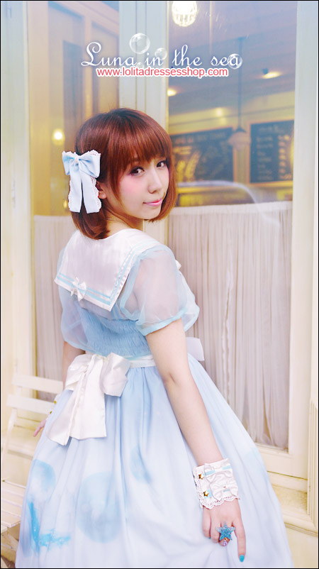 Luna In The Sea Sailor Collar Organza Lolita Bolero