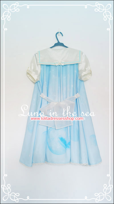 Luna In The Sea Sailor Collar Lolita OP Dress