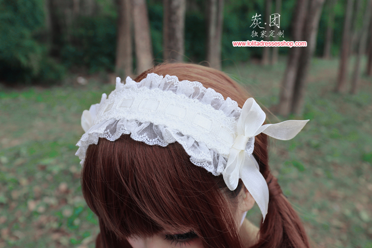 Dark Little Red Riding Hood Lace Lolita Hair Band