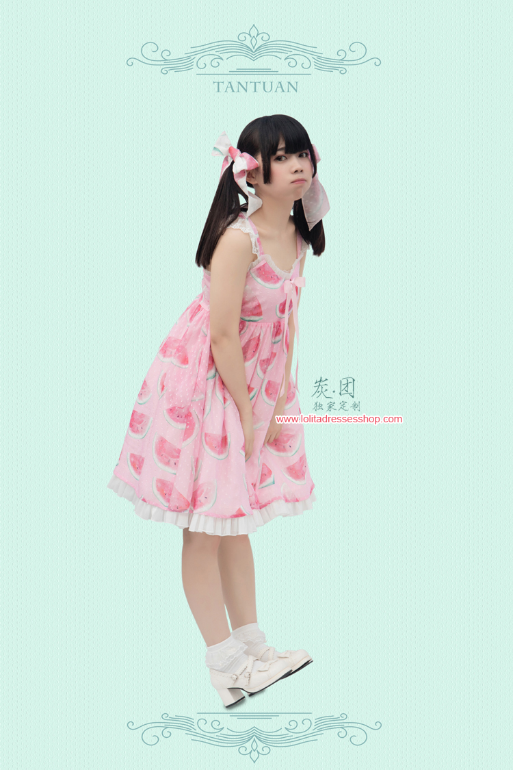 Cool Watermelon Printing Chiffon Lolita JSK