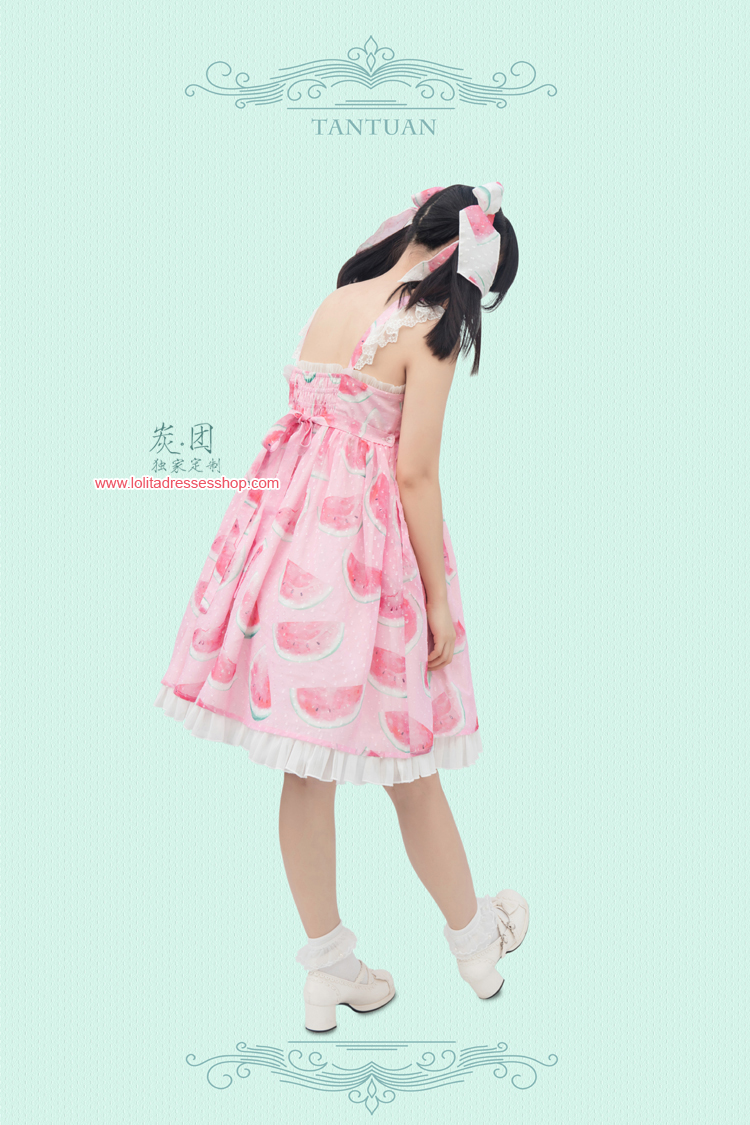 Cool Watermelon Printing Chiffon Lolita JSK