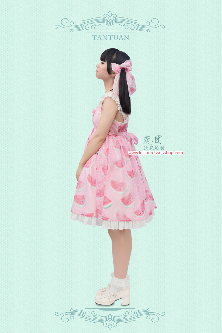 Cool Watermelon Printing Chiffon Lolita JSK