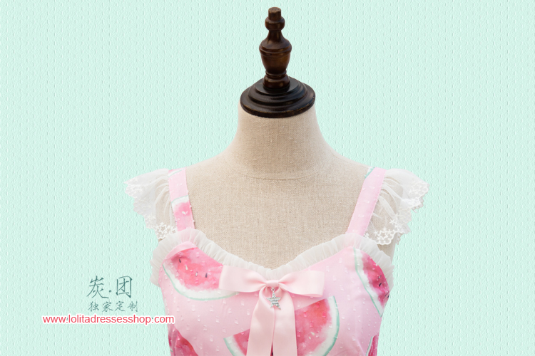 Cool Watermelon Printing Chiffon Lolita JSK