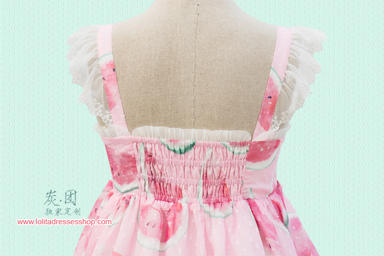 Cool Watermelon Printing Chiffon Lolita JSK