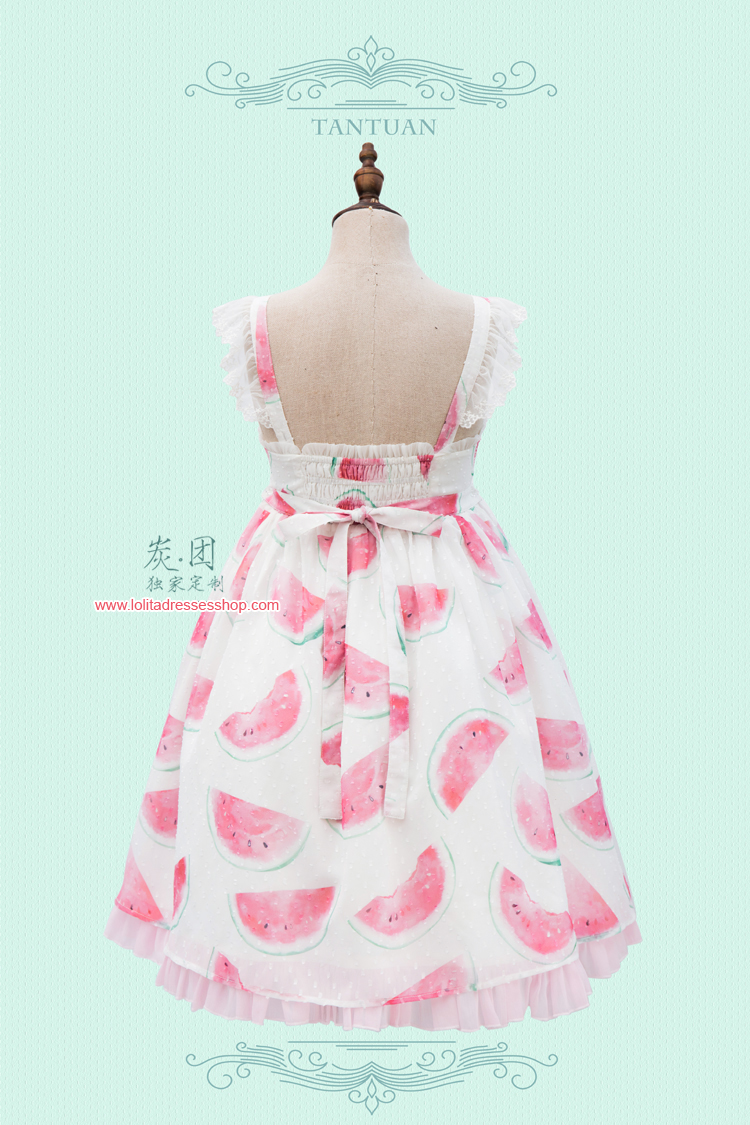 Cool Watermelon Printing Chiffon Lolita JSK