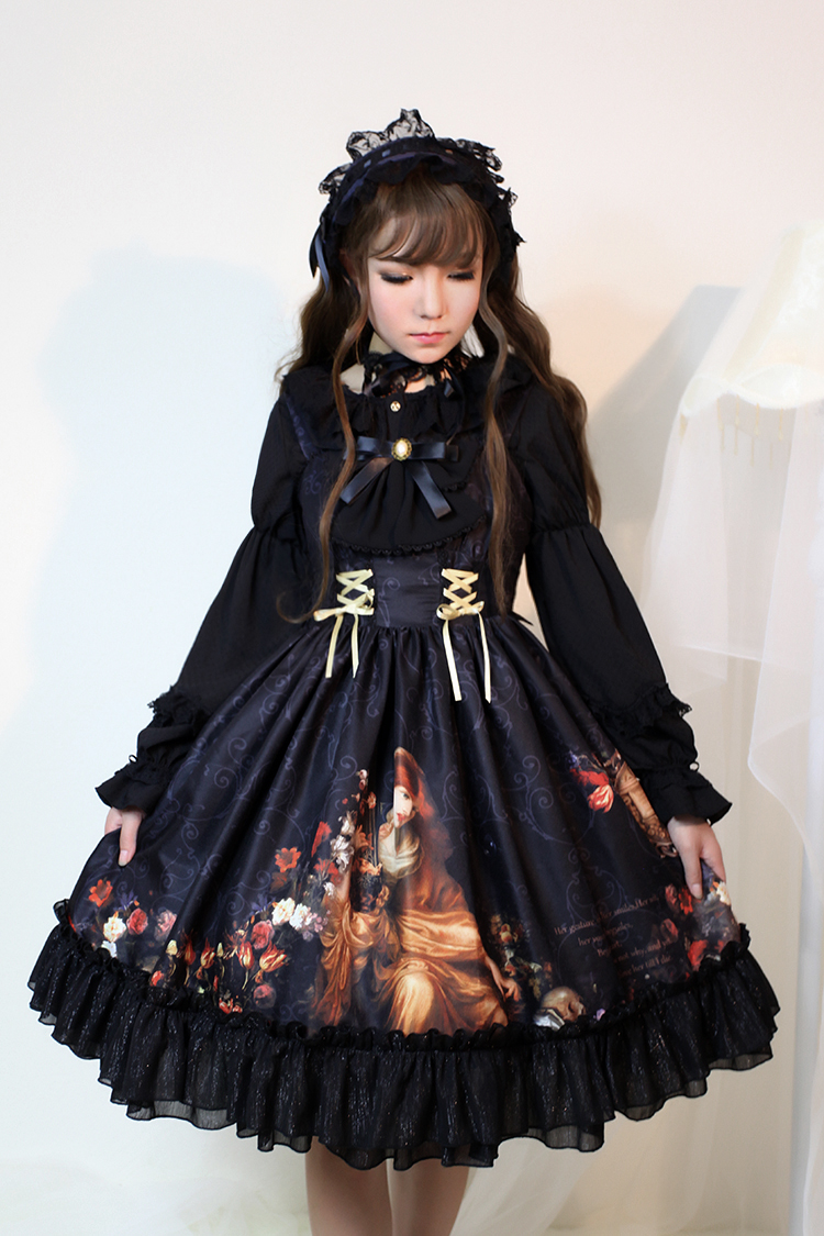 Song Of Time Printing Lolita Dress JSK