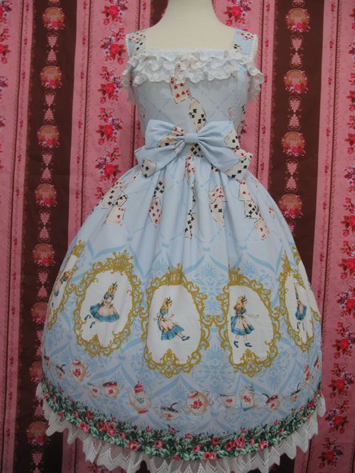 Alice Printing Chiffon Lolita JSK