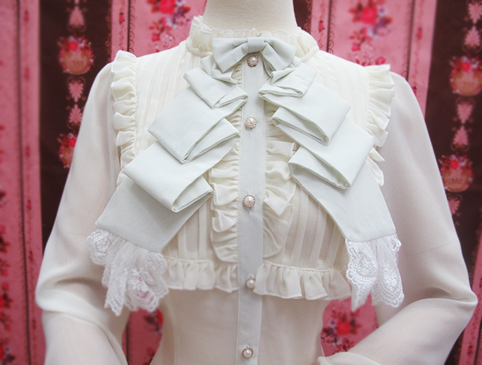 High-end Vintage Chiffon Lace Princess Slim Lolita Blouse