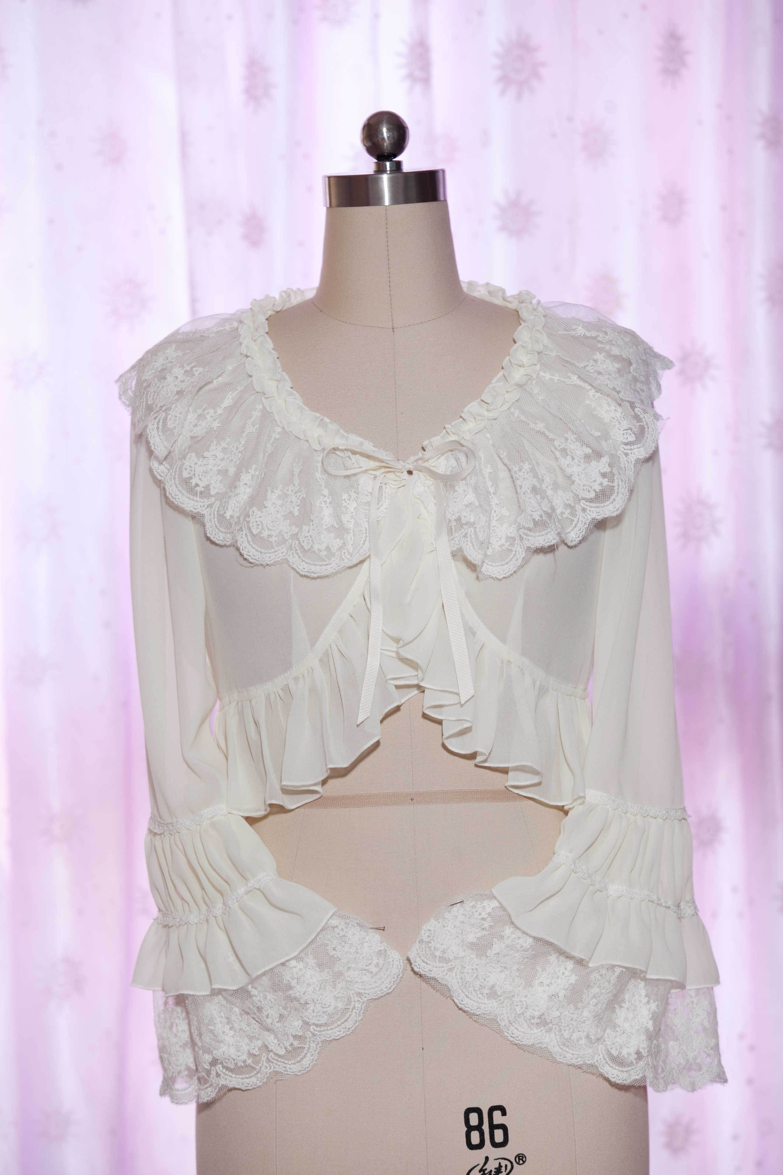 Chiffon Long Sleeve All-match Shell Lolita Blouse