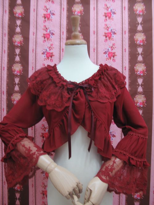 Chiffon Long Sleeve All-match Shell Lolita Blouse