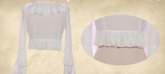 Chiffon Long Sleeve All-match Shell Lolita Blouse