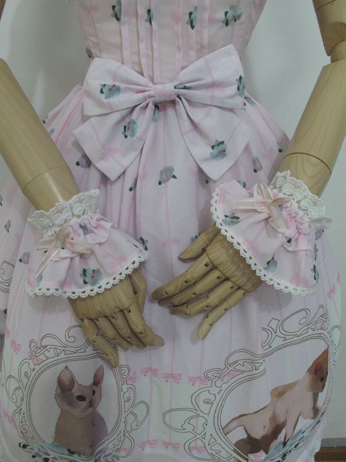 Chiffon Cat And Rose Printing Lolita JSK