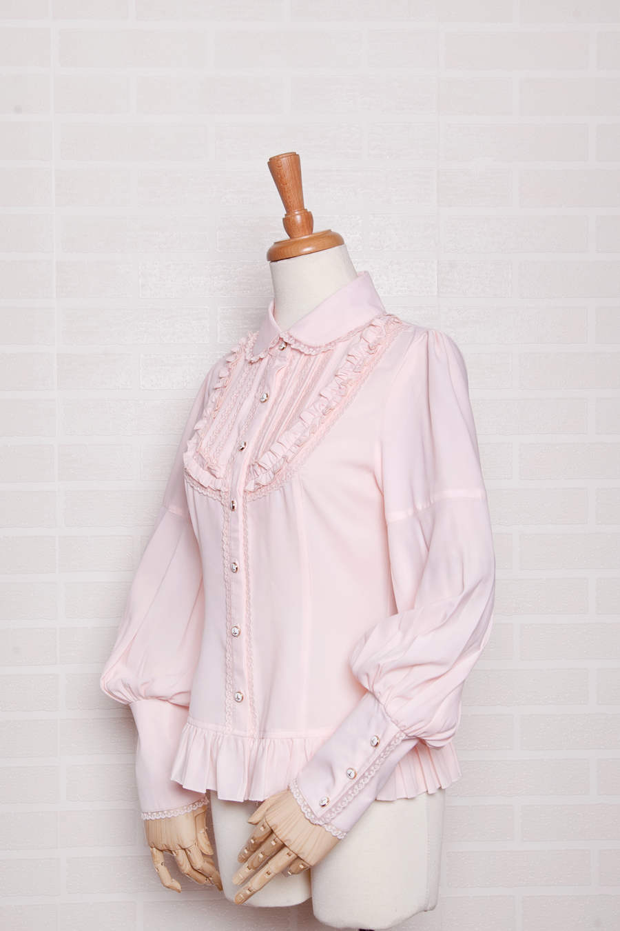 Chiffon Lace Slim Leg-of-mutton Sleeve Lolita Blouse