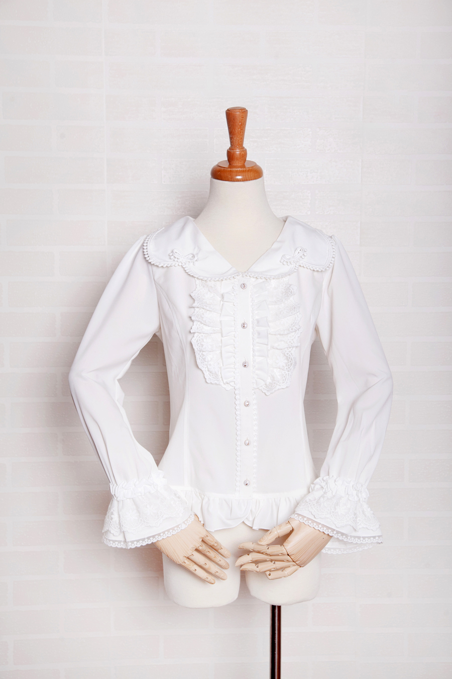 Vintage Princess Style Slim Lace Chiffon Lolita Blouse