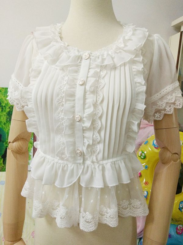 Lace Short Sleeve Lolita Blouse