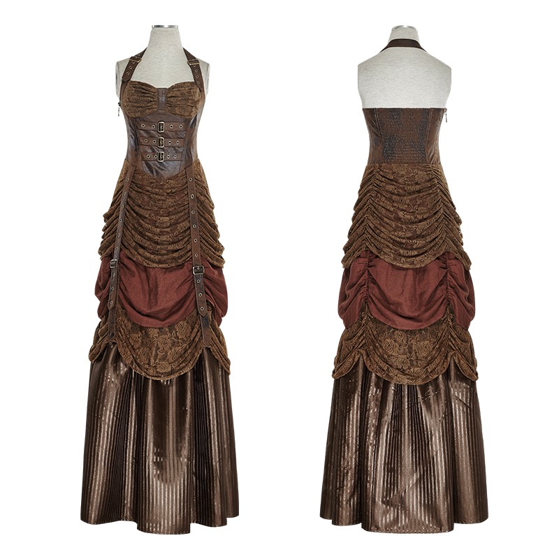 Vintage Steampunk Braces Dress