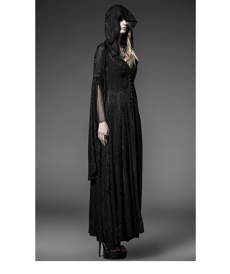 Halloween Cosplay Hooded Knitted Comic Gothic Dress