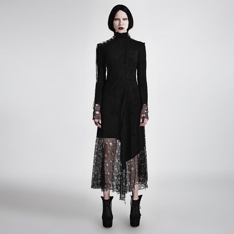 Gothic Steampunk Irregular Slim Dress