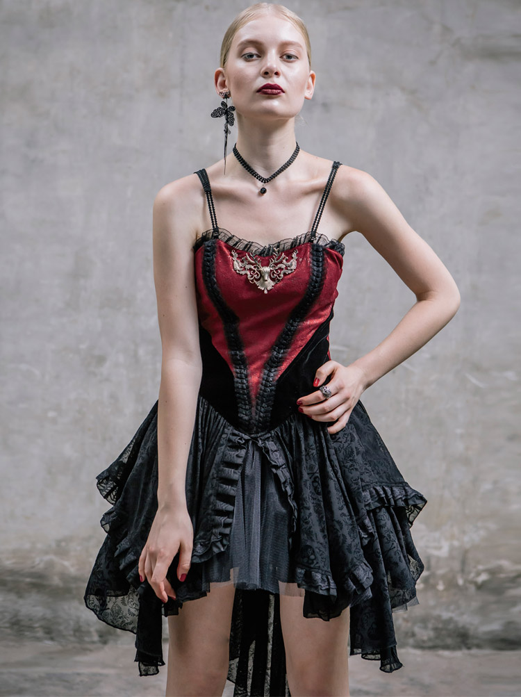 Gothic Steampunk Braces Dress