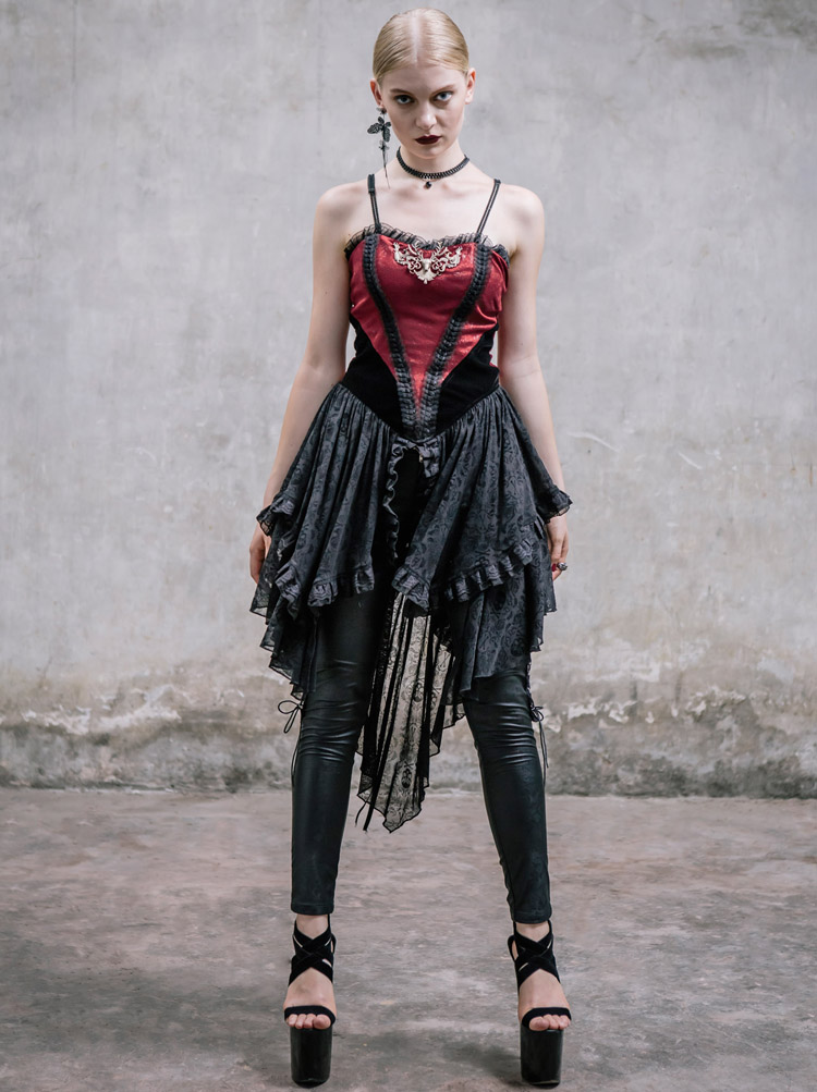 Gothic Steampunk Braces Dress