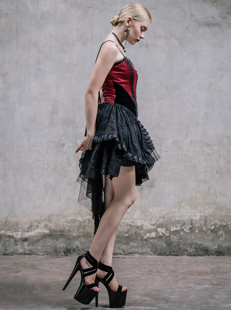 Gothic Steampunk Braces Dress