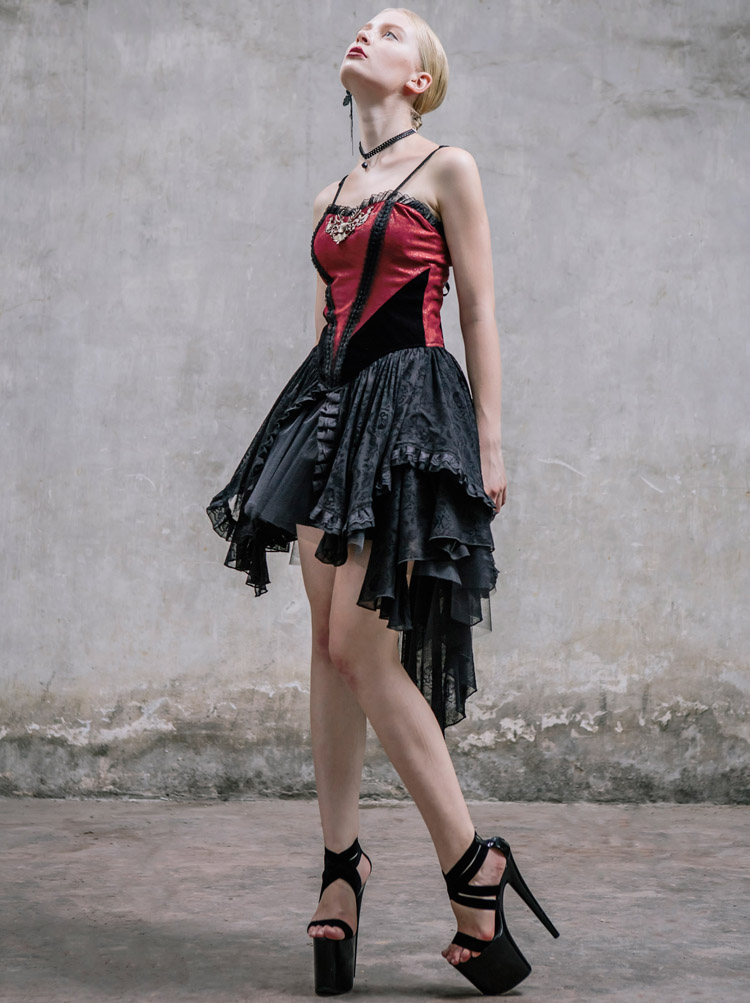 Gothic Steampunk Braces Dress