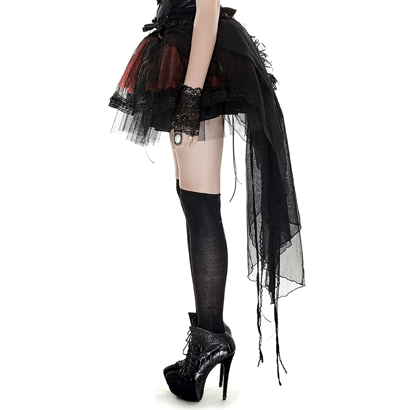 Gothic Dark Middle-waisted Bubble Skirt