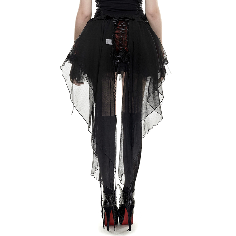 Gothic Dark Middle-waisted Bubble Skirt