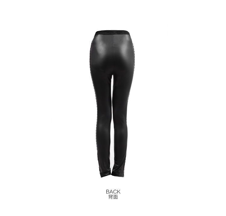 Black Gothic Asymmetric Lace For Women Legging