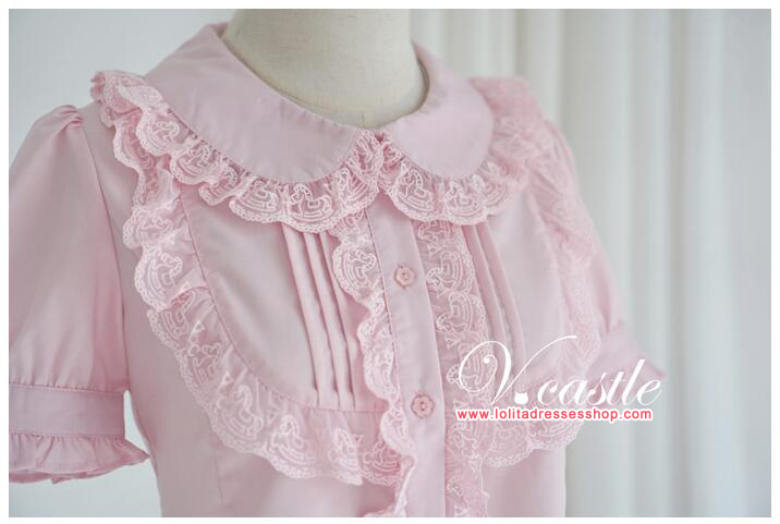 Peter Pan Collar Lolita Short Sleeves Lolita Blouse