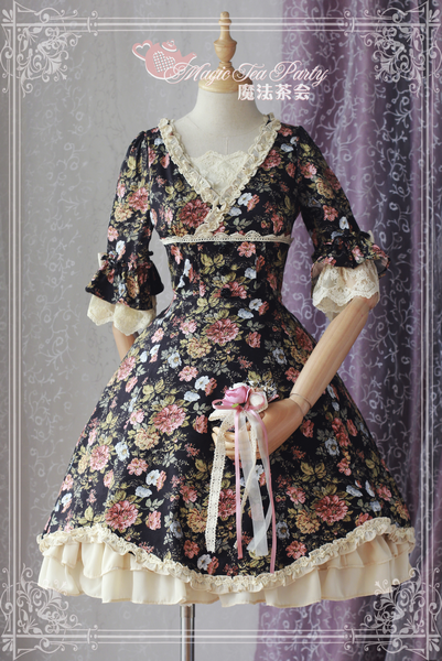 Peony Elegant Printing Lolita OP