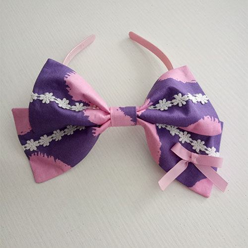 Vintage Spirit Princess Rainbow Bow Lolita Headband