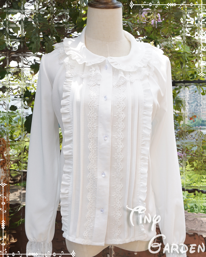 Chiffon Long Sleeve Multilayer Lace Lolita Blouse