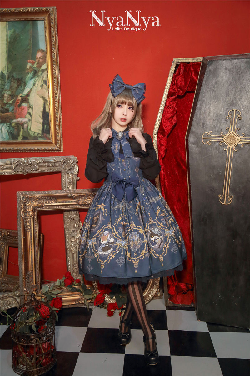 Marimi And Curie Meow High Waist Gothic Lolita JSK