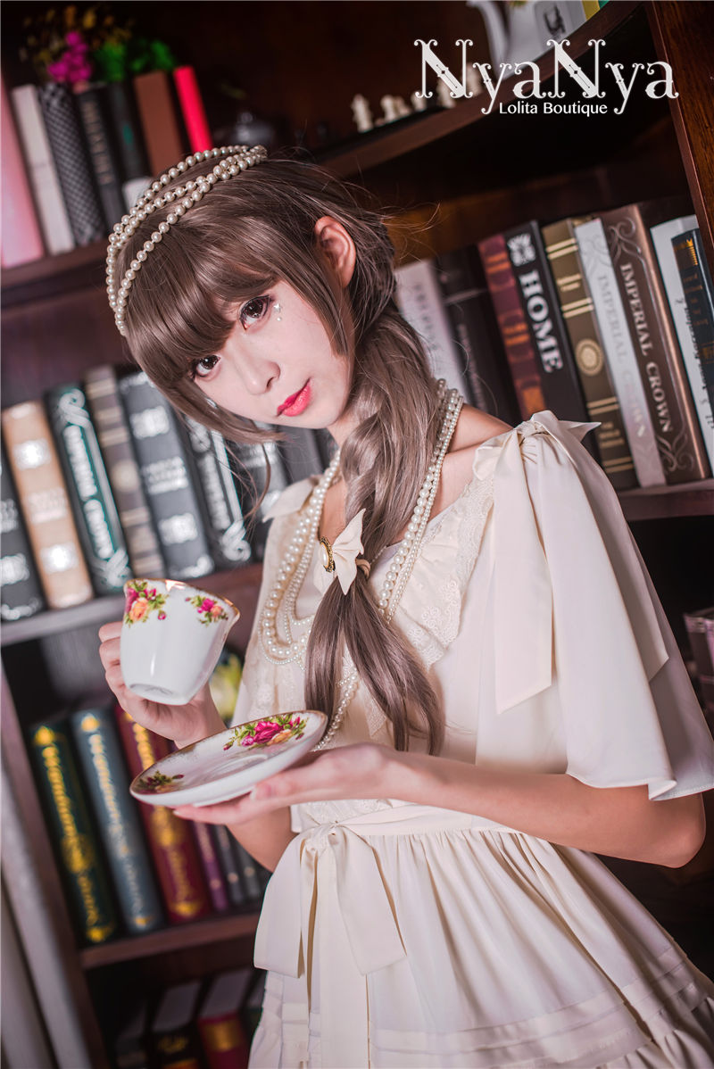 Solid Color Chiffon Dawn And Moon Four Meters Sweep Short Sleeve Lolita OP