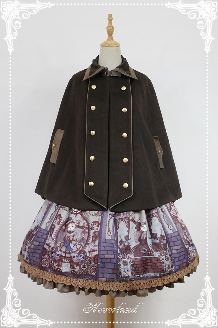 Travelers In The Wind Double-breasted Lolita Cloak