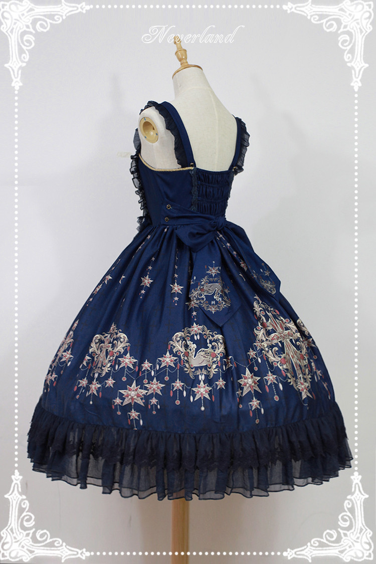 Gem Swan Lolita Normal Waist JSK Dress