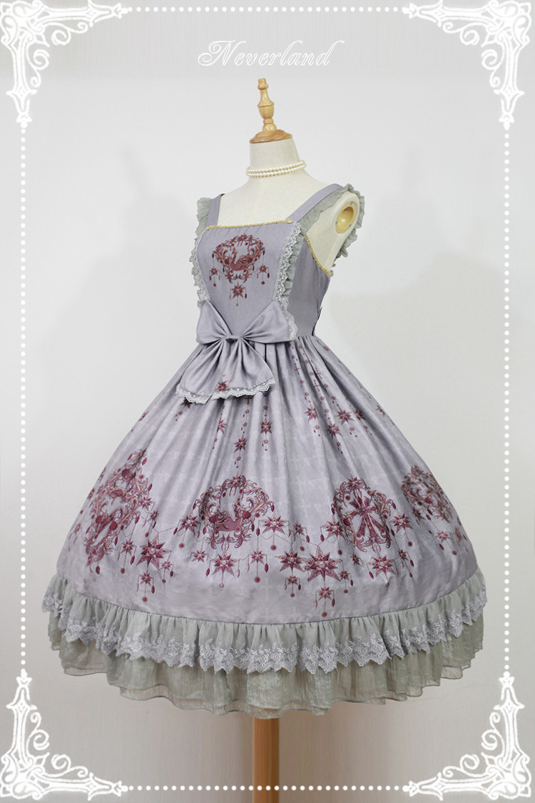 Gem Swan Lolita Normal Waist JSK Dress