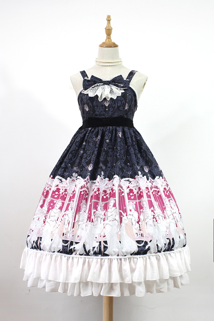 Elector High Waist Chiffon Lolita Long JSK