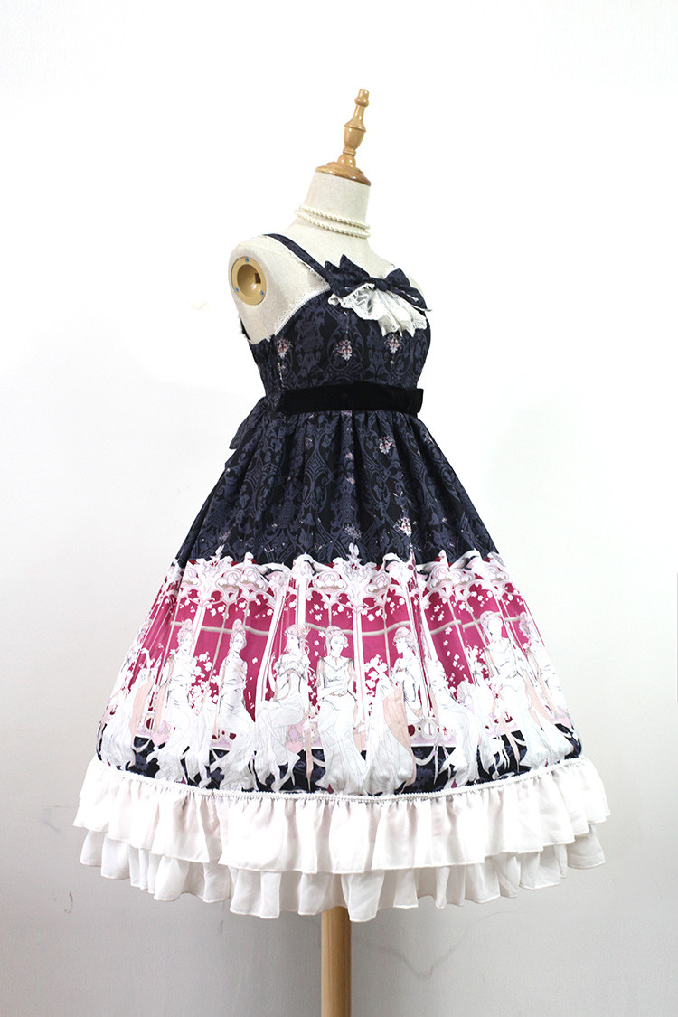 Elector High Waist Chiffon Lolita Long JSK