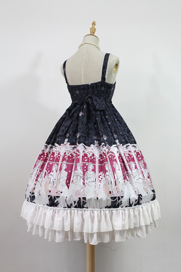 Elector High Waist Chiffon Lolita Long JSK