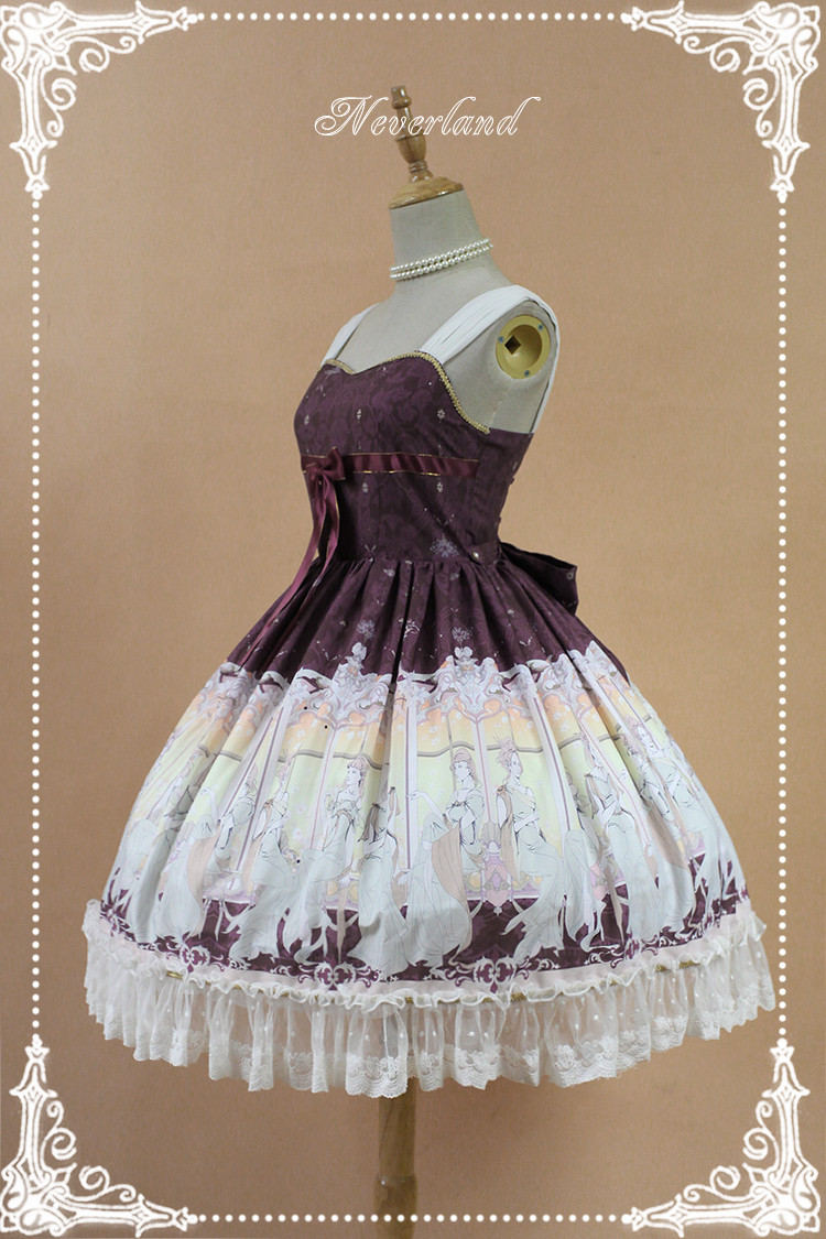 Elector Ribbon Sleeveless Chiffon Lolita JSK