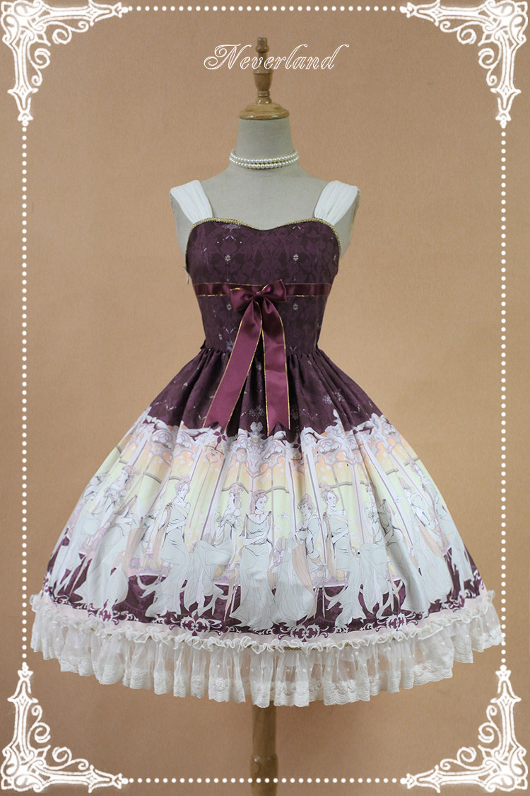 Elector Ribbon Sleeveless Chiffon Lolita JSK